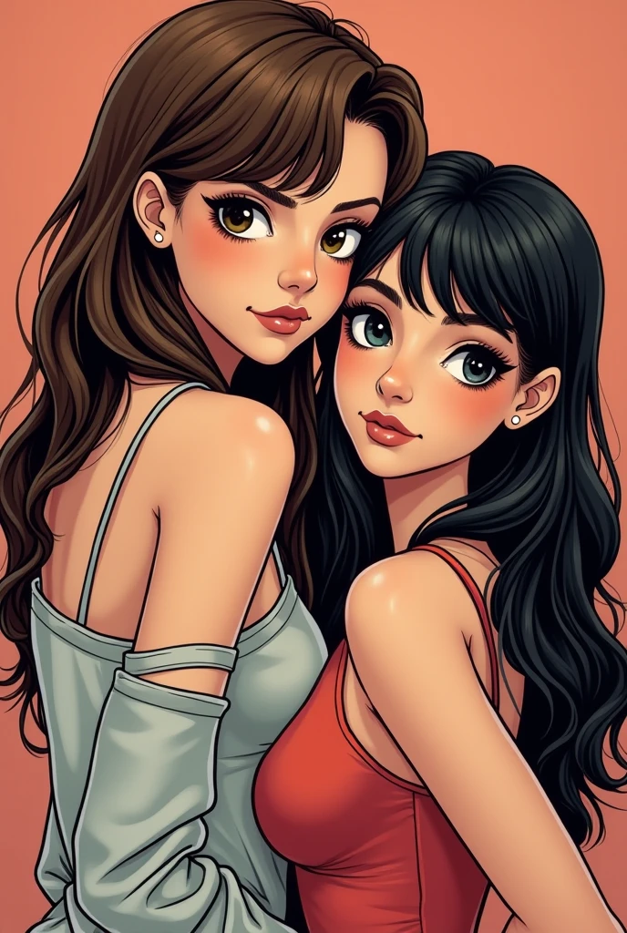 Cartoon style digital illustration style GTA digital style, estilo atompunk design de personagens altamente detalhado, arte digital detalhada coragem, Forest fan art, Design de personagens de retrato, beautiful digital illustration, retrato de alta qualidade, Arte em quadrinhos, mulher jovem cabelo com transas lindas . Queen Anna of ArendelleBeautiful lined eyes Medium large bust and wonderful sexy clothes. image expression of sexual desire from waist to head illustration Queen Anne of Arendelle atompunk style Fallout 4 style pose playboy magazine with beautiful breasts without clothes wonderful breasts Character Christina Ricci black hair style Morticia AddamsCartoon image of a woman .cartoon style illustration, estilo de arte dos desenhos animados, estilo de arte dos desenhos animados, digital illustration style, design de personagens altamente detalhado, arte digital detalhada fofa, City fan art, Design de personagens de retrato, beautiful digital illustration, retrato de alta qualidade, Arte em quadrinhos, jovem expressando desejo sexual. Corpo inteiro escultural