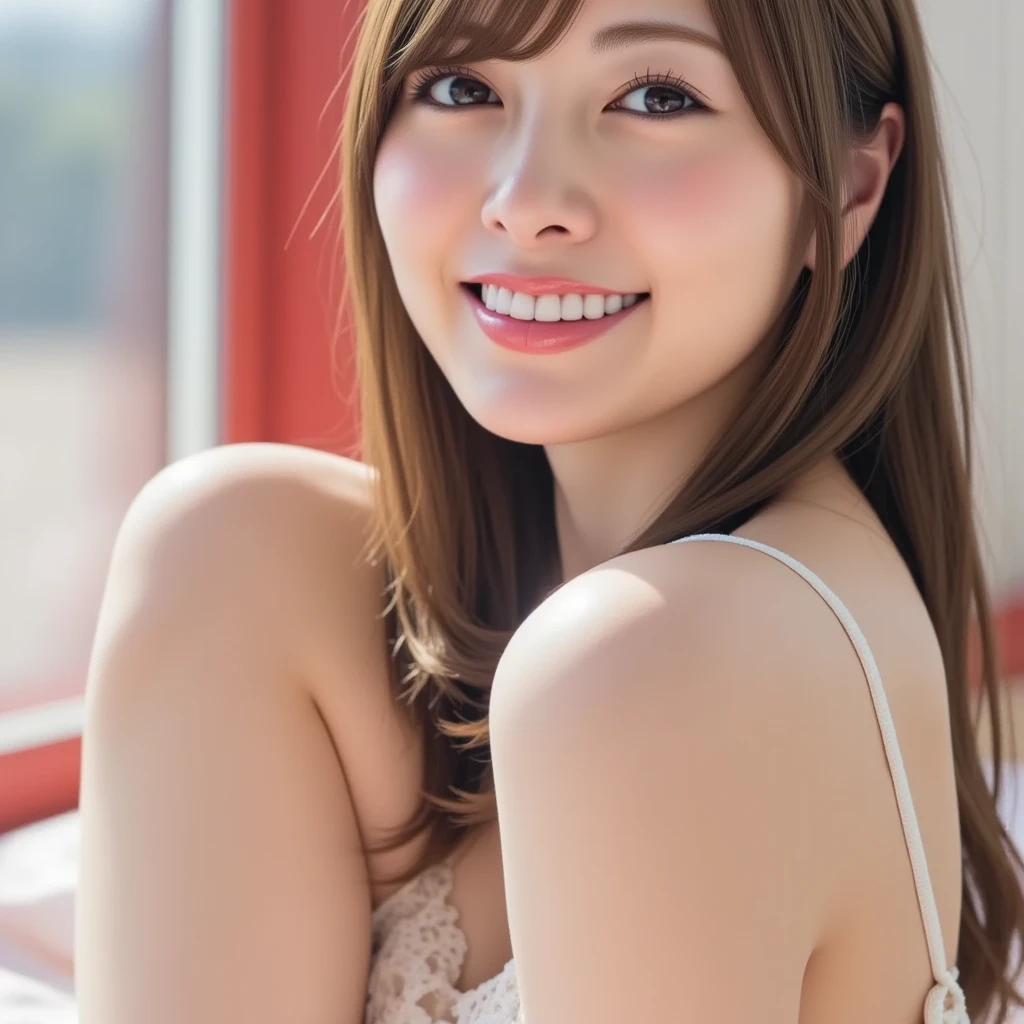 ulzzang-6500-v1.1,  (RAW photo:1.2), (Photoreal), beautiful detailed girl, (See-through:1.3), (genuine: 1.4), very detailed目と顔, beautiful and fine eyes, elegant long dress、(super realistic pantyhose:1.3), (very affectionate smile:1.2)、huge file size, High resolution, very detailed, highest quality, [masterpiece:1.6], enlightenment, very detailed, nffsw, finely, highest quality, 8k wallpaper, movie lighting, 1 girl, 17 years old, perfect body shape, Cute droopy eyes、beautiful big eyes、((muste piece)), highest quality, 1 girl, eye shadow, selfie、Instagram、 ((full body shot:1.2))、
