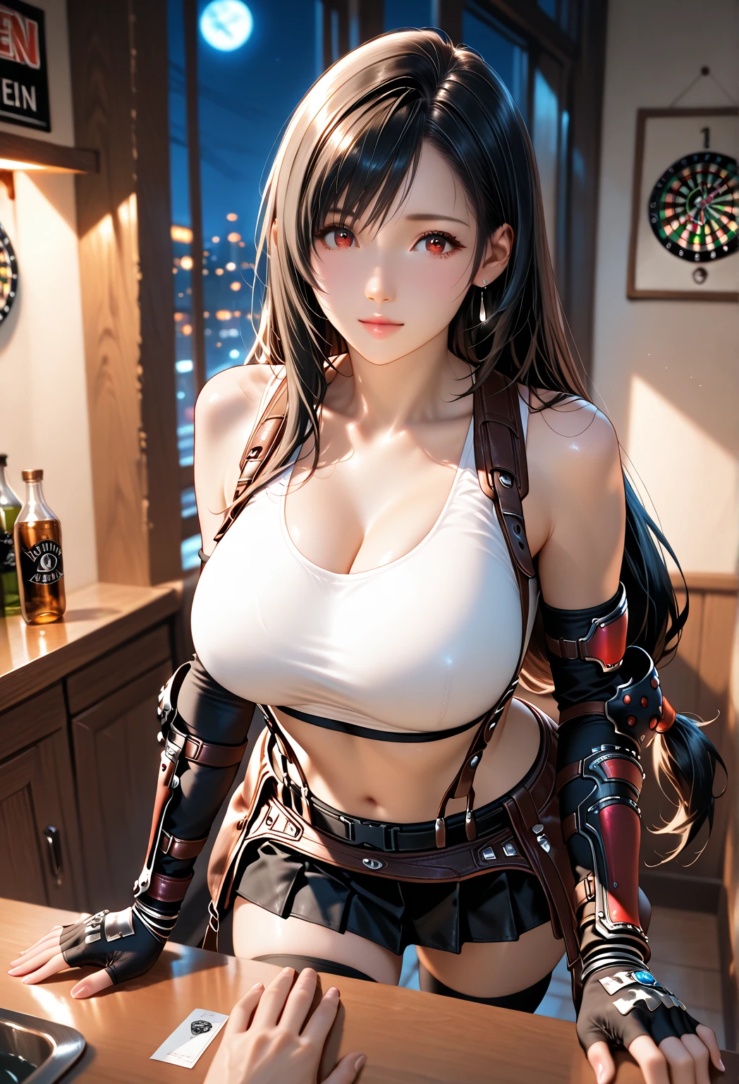 (masterpiece, Highest quality:1.3), (Super detailed:1.4),(Super detailed顔:1.2),(Super detailed目:1.2), (hyperRealistic:1.3), (RAW Photos:1.2), High-definition RAW color photos, Professional photos, (PhotoRealistic:1.4), (Realistic:1.4),8k,Professional Lighting, Perfect Anatomy, BREAK,(Big Breasts:1.4),(blush:1.2),(Bright smile:1.1),detail, Sharp focus, dramatic,dutch angle,(Sexy gravure pose:1.2),asuka langley soryu, (souryuu asuka langley:1.2), long hair, bangs, Blue eyes, brown hair, hair ornament,bodysuit, pilot suit, plugsuit, red bodysuit, interface headset,
