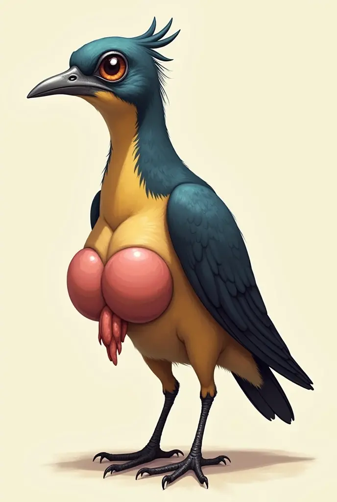  A little bird with very big balls
 