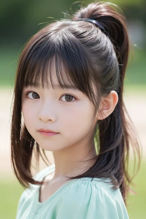 8K、cute、Adult Girl、detailed、Braid your hair in an intricate way、Twin tails、Looking into the camera、Swimwear