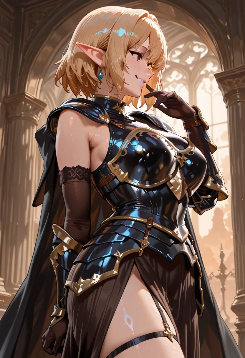 Artoria Pendragon \ (Destiny\), masterpiece, best quality, high resolution, super detailed, art book, anime coloring, CG, illustration, fantasy, 1 girl, solo, blood, male focus, looking at the audience, attoria pendragon \ (destiny\), armor, chest exposed, thighs exposed, detailed beautiful face and eyes, back hand, body leaning forward, back view, mild sunlight ,warm environment, capable slender figure, big breasts ,dexterous dynamic masterpiece, best quality, high resolution, super detailed, 1 girl, solo, blonde, sideburns, ponytail, ahoge, green eyes, portrait, standing, looking at the audience, sweat, giggling, rolling eyes, blushing, sticking out tongue, summer, beach, sun