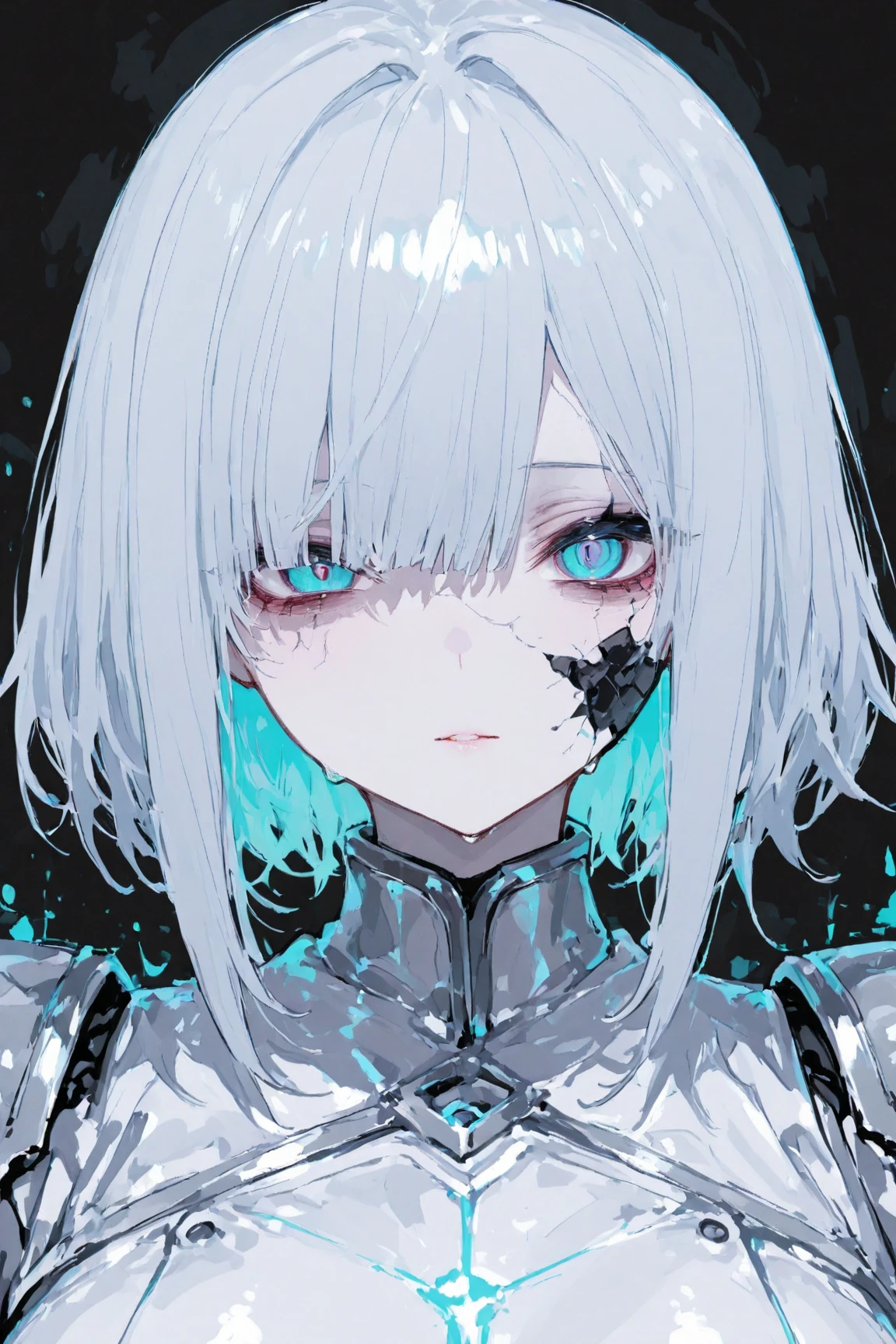 anime, girl, blue hair, skull, skull, skull, skull, skull, skull, skull, skull, skull, skull, skull, skull, skull, beautiful male god of death, beautiful necromancer girl, beautiful girl necromancer, dark cloaked necromancer, beautiful necromancer, arcane from netflix