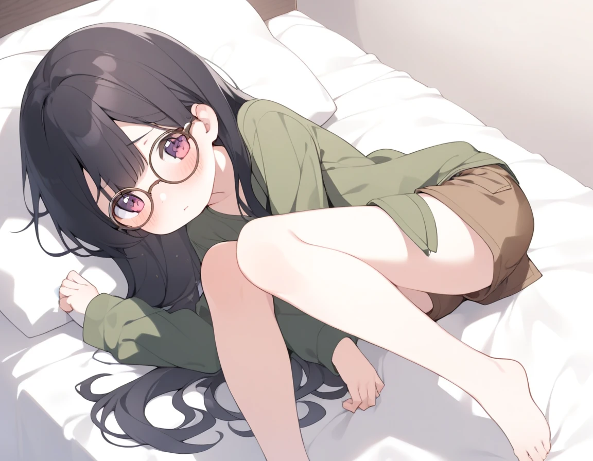 yuukikonno, Yuki Konno, long hair, pointed ears, purple hair,(small breasts:1.2), open your mouth,girl sleeping with both eyes closed,smile,Bedroom, windows,romantic starry sky,A meteor crosses,T-shirt,Purple underwear,sleeping in bed,night,sleep with your head on the pillow,Sleeping lying on your back in bed,dark room,night, break indoors, Bedroom, break (masterpiece:1.2), highest quality, High resolution, unity 8k wallpaper, (shape:0.8), highly detailed face, perfect lighting, Very detailed CG, (perfect hands, perfect anatomy),