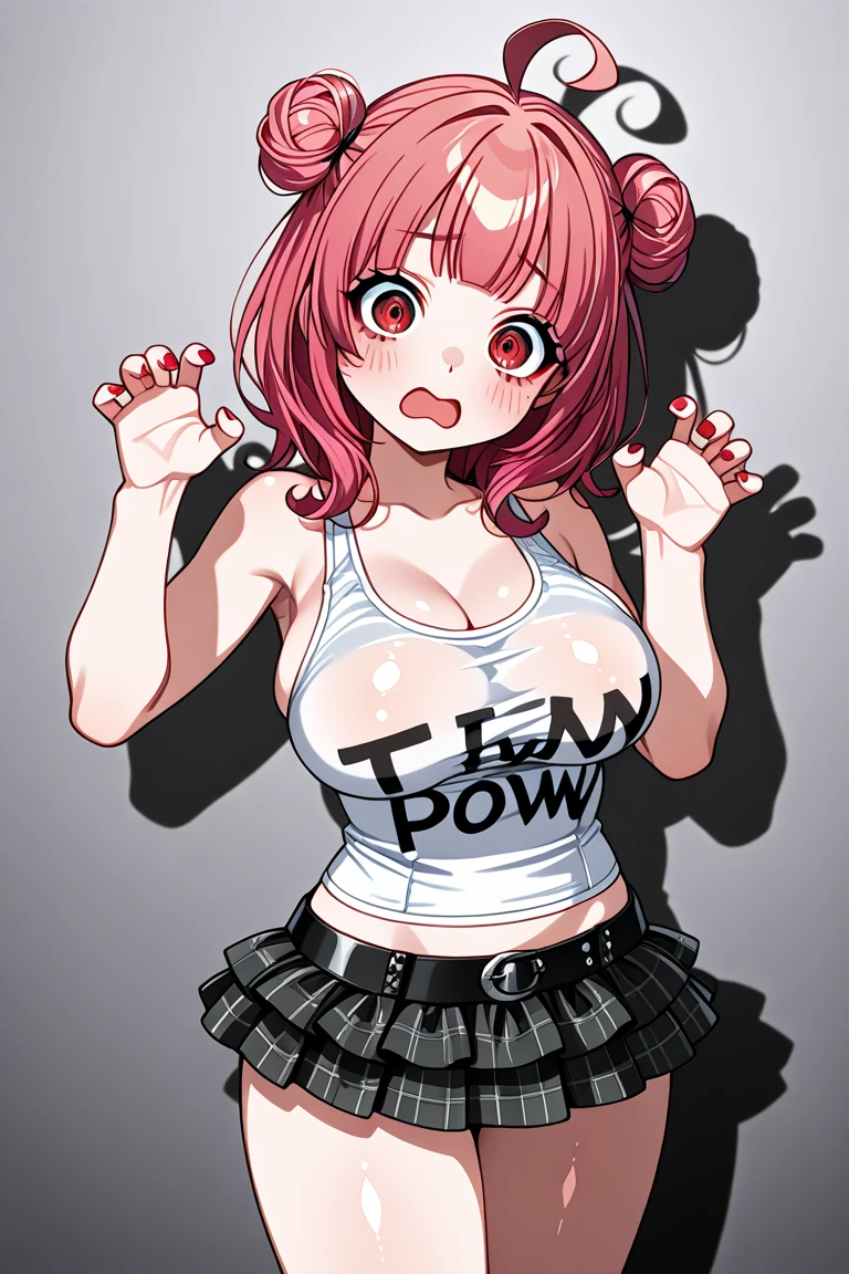 score_9, score_8_up, score_7_up, score_6_up, score_5_up, score_4_up, BREAK,
source_anime, 1girl, cowboy shot, solo, necoarc, lit pupils, cat ears, chibi, :3, makima, smile, closed mouth, looking at viewer, braided ponytail, ringed eyes, large breasts, curvy, wide hips, thighs, formal, black jacket, shirt, black necktie, long sleeves, black pants, w-w-chain, spread arms, dungeon,