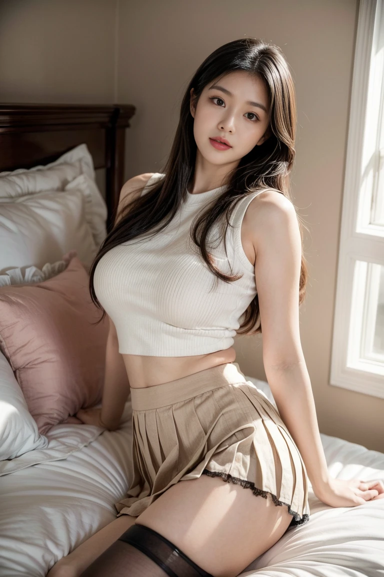18 YEAR OLD SEXY MODEL in mini skirt