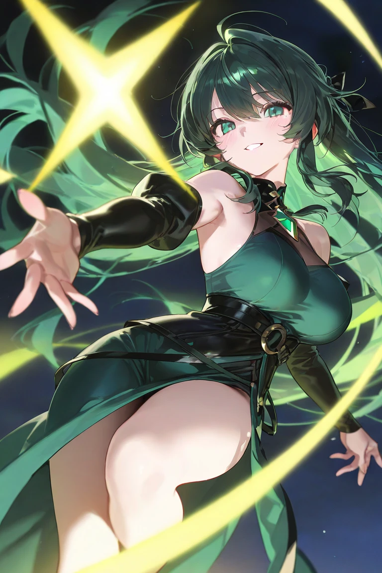 sinon, sword art online,, cleavage cutout,