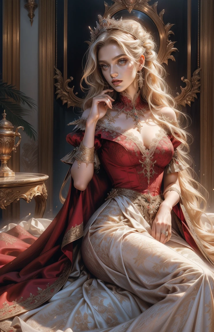 (Extreme Detail CG Unity 8K wallpaper, portrait, masterpiece, highest quality), (scene: in hell, mountains, smoke, volumetric lights,)(erotic, sexualized, devilish seducing smile) (Exquisite lighting and shadow, highly dramatic graphics, Cinematic lens effect), (succubus, queen of hell, sitting on huge throne, dynamic pose), (excellent detail, outstanding lighting, super wide angle, 50 meters away from the subject,), (excellent rendering, enough to stand out in its class)