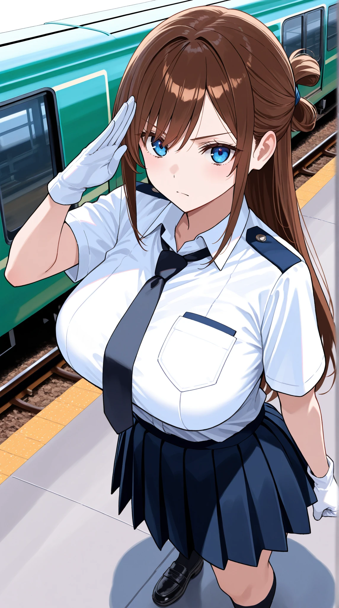 (Very delicate and beautiful:1.2)super model,【There are three girls in uniforms in the photo.】,Big Breasts,Beautiful breasts,voluptuous,【bike shorts】,,【3girls】,,Highest quality, High resolution, 8K,mini skirt,high school girl