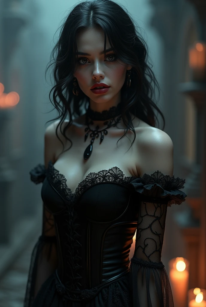 god lilith, sensual, sexy and horny, pleasure, dark room, sex, sensual, candle, mystical, witch, medieval, vampire, 