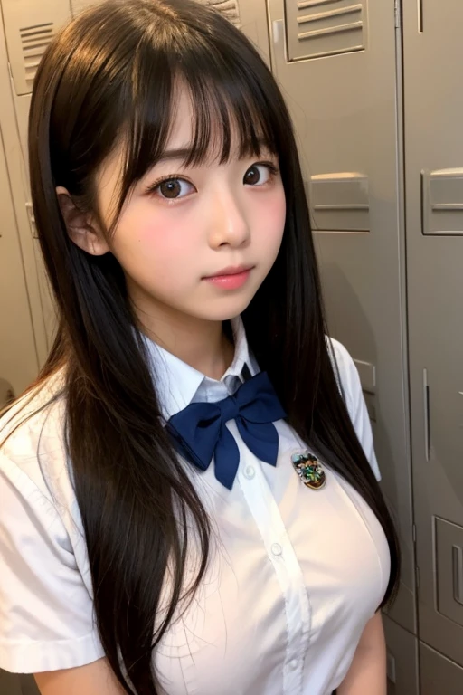 Representative works,best quality,(16 year old Japanese sister:1.9),(Detailed young face:1.9),(Very embarrassed look:1.9),(Thin legs:1.9),(Cute pose,sit:1.9),(Cute outfits for junior high school students:1.9),((Double eyelid droopy eyes:1.9)),((Leaner figure:1.9)),(Smooth layered hair:1.9),((Thin body,Skinny Legs)),Very pale skin,Let your bangs down,Detailed body,Detailed hand,No makeup