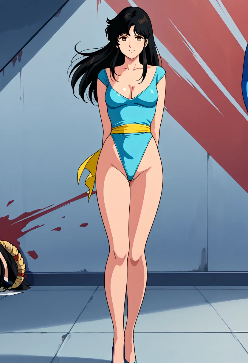 (masterpiece:1.2, Highest quality,Highest quality),(Very detailed),8K,wallpaper,Studio Lighting,Ultra-fine painting,Narrow your focus,Physically Based Rendering,1 female,Beautiful Skin,Shiny skin,Beautiful Hands,Detailed hand drawing,(Shiny costumes),(Wearing a belt around his waist),Sensual,(Hair blowing in the wind),((Night sky and shooting stars)),(((RuiKisugi,One woman))), Long Hair,Wavy Hair,Black Hair,Long Hair,eyelash,blue eyes,lipstick,Purple bodysuit,Off the shoulder, Green sash))),(((Better Hands))),Translucent white skin,Big Hips,Thick thighs,Carnal thighs,(Long legs:1.4),Cleavage,Mature Woman, Hip Up,((Large Breasts:1.3))、Tight waist,Voluptuous body line,Beautiful legs,Beautiful feet,Long legs,Photograph the whole body,Beautiful feet,Long legs,Wearing high heels,Nipples visible,The areola is protruding,Voluminous lower body,Carnal thighs,大きなSexy ass, Perfect Body Proportions, Slim waist, Full body photography, 赤いlipstick,(Rope Bondage:1.4),((Both wrists tied above the head)),((Show both armpits)),((Spread your legs out to the sides)),((Raise both legs high)),((Spread your legs in a V-shape)),((Show the soles of your feet)),,Tied up woman,Tied up with rope, Tightly bound, Hands tied, Her body was tied with ropes,Length 180cm,Small face,((Amazing orgasm)),Angle from below,(Low angle shot:1.1), sweating, Soft thighs, Beautiful Hands, Full body photography, セクシーなBeautiful feet, Pay attention to her beautiful legs, 魅力的なBeautiful feet, Sexy ass, Cleavage,Open the chest,anime,Tears in the afterlife,Rui Kisugi,Rui Kisugi,Tied up woman,Tied up with rope, Tightly bound, Hands tied, Her body was tied with ropes,Long legs