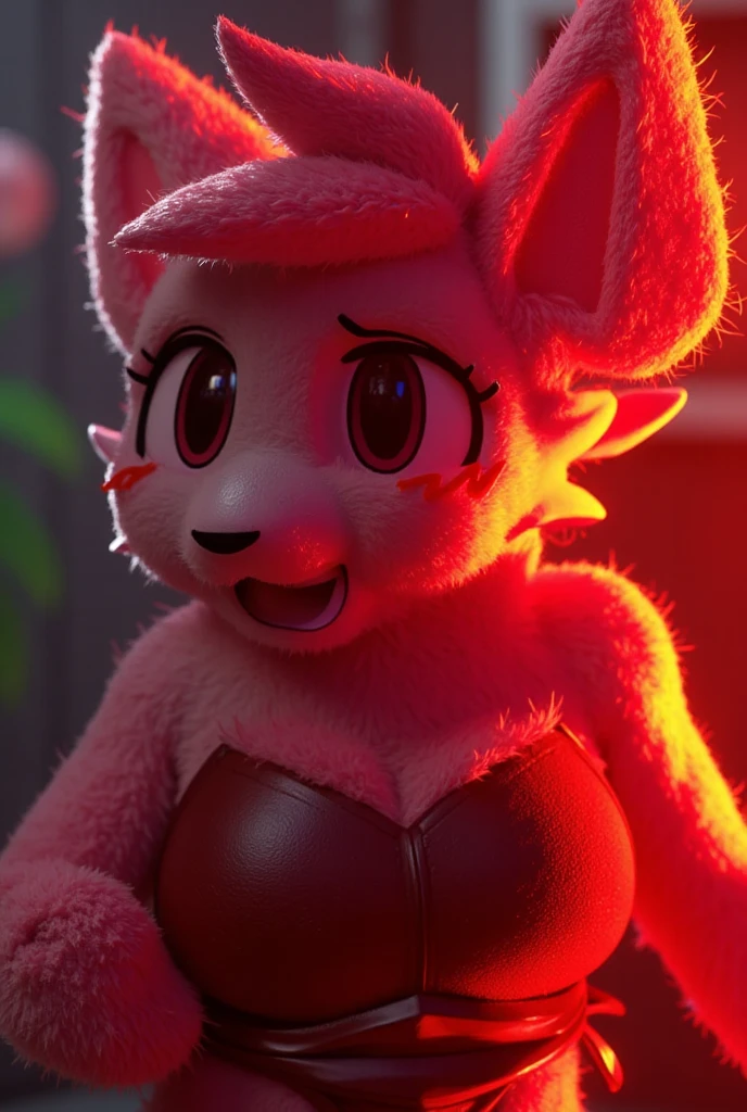 score_9, score_8_up, score_7_up, zPDXL,  Illuminationstyle, 1girl, solo, furry, fox Anthro furry Braixen, milf, Pokmon, furry female anthro,toony girl, on bed, portrait, tranquil, solo, (body fur:1.2), (best quality),sweat, sweaty, oily skin, oiled up, oiled, red jeans, wearing T-shirt, sitting on walkside, motion blur, from front, spreading soles, humanoid feet, arched feet, wrinklers soles, large feet, 12 size us feet, SWF
