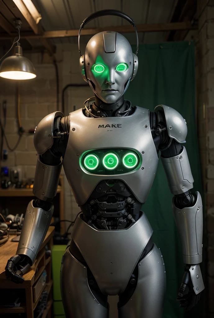 technicians creating a robot