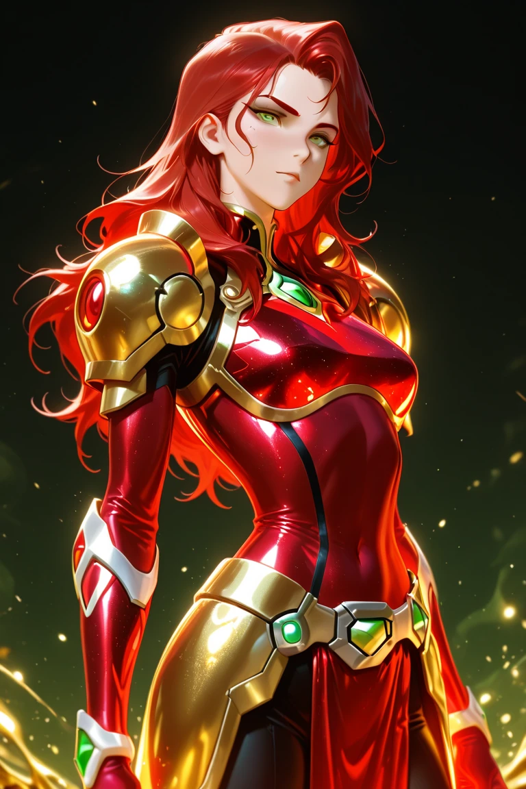 ((Solo)) ((Masterpiece)) ((High Quality)) ((Perfect Face)) ((Man)) ((Super Hero)) ((Super Hero Armor)) ((Superpowers)) ((Auburn Hair)) ((Light Skin)) ((Small )) ((Athletic Figure)) ((Heroic Pose)) ((Green Eyes)) ((Cute Nose)) ((Full Lips)) ((Round Face))