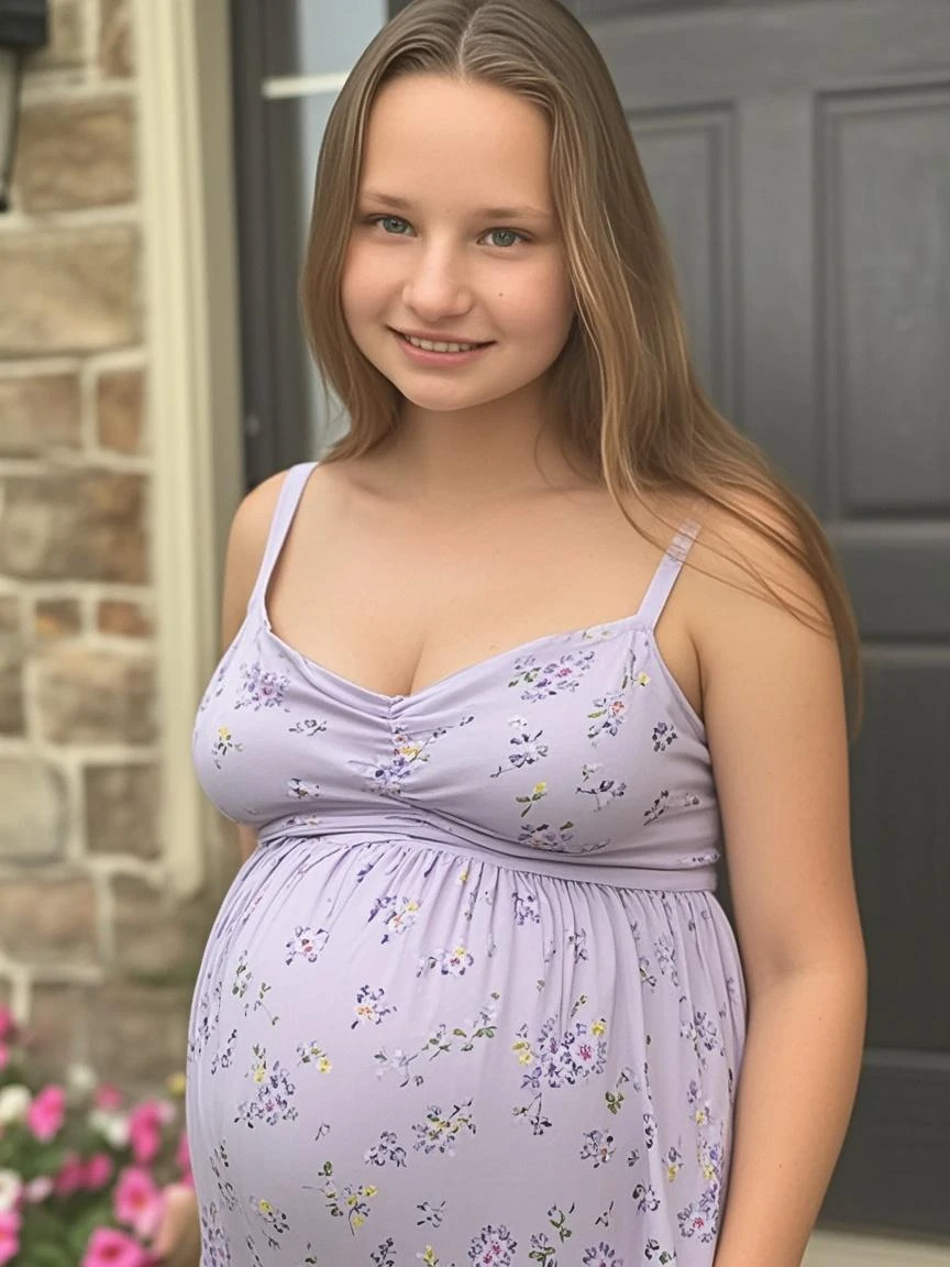 A pregnant tween