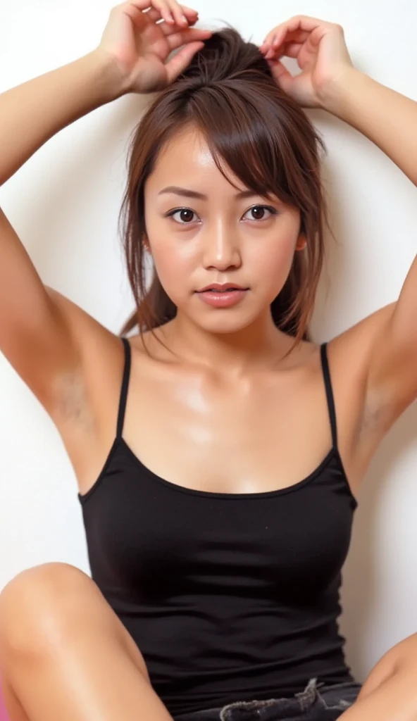 (8k、RAW Photography、The Highest Quality)、Super Detail、Ultra high Resolution、(PhotoRealistic、Photorealistic Photography:1.37)、portrait、、High Detail RAW Color Photography、professional photos、Particle Texture Pictures、Extremely delicate and beautiful、highly detaild、8k壁紙、amazing and detailed detail、Huge File Size、Official Art、highly detaildなCGユニティ8k壁紙、highly detailed beautiful girl、with very highly detailed face、 high detailed eye、Highly detailed skin、Very detailed fingers、very detailed nose、very detailed mouth、(flawless anatomy:1.8)、Highly Detailed Background、Highly Detailed Clothes、1女の子、a cute little girl、Realistic body、Petite facial pores、rough skin、ple short hair、(bangs:1.2)、cuddly、realstic face、delicated eyes、drooping eyes、Highly detailed armpits, Very high quality armpits, Armpit fetish, ((The ultimate high quality armpit:1.3)), ((Sunken armpits))、((Deep wrinkled armpits))、(((((Pigment armpits))))、{{{Severe pigmented armpits}}}、 Viewerview、Cowboy shot、Face forward、Standing Pose、Contrapo、dynamiic lighting、Bob cut hair、Cowboy shot、Highly detailed armpits, Very high quality armpits, Armpit fetish, ((The ultimate high quality armpit:1.3)), ((Sunken armpits))、((Deep wrinkled armpits))、(((((Pigment armpits))))、{{{Severe pigmented armpits}}}、 Armpits with darkening、