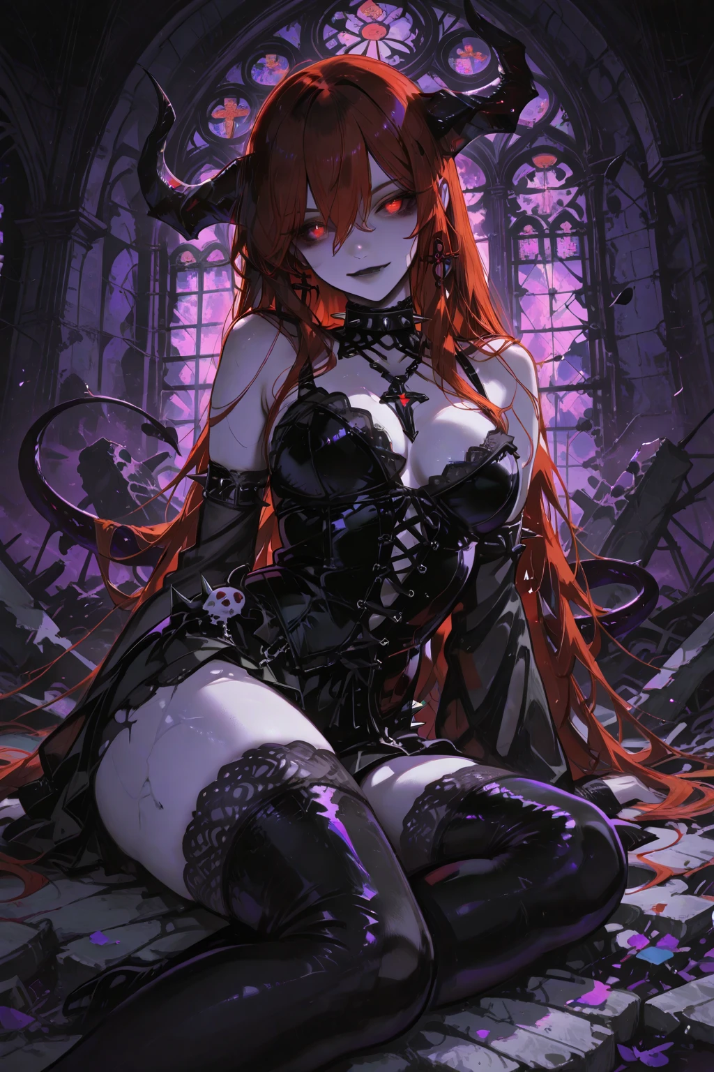 (masterpiece best quality, ultra detaild, hight contrast, high resolution, official illustration:1.4),
upperbody, (beautiful detailed face), (detailedeyes, face detailed:1.2), (extremely detailed hair:1.2), (demon girl), (girl with horns), [Character] Hindenburg (azur lane) lora,
1girl, (独奏:1.4), (grown-up, milf:1.3), (breasts big), (thick-thighs), (olhos rots), (cabelo rot bloodstains), (very long hair, Messy hair), (Vintage one-piece dress with neckline, fissure)
Foto blackw e branco da  na floresta escura, grimdark, tenebrosa, limited-palette, cabelo rot esvoaçante longo, goat horns, (rot, blackw), (horor), (grimdark), bloodstains, occult, demon