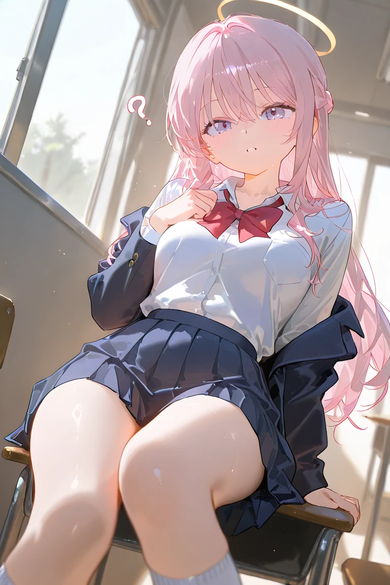 (((masterpiece, high resolution))), beautiful woman, Japan Beauty, 20 years old, high school student, skirt, knee socks, beautiful woman, looking at me, (((high resolution face, high resolution eyes))), hentai, white background 
