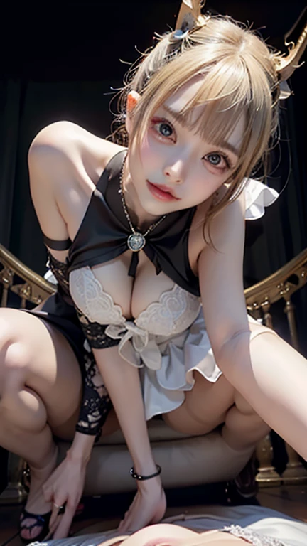 (photo realistic:1.55), <lora:yami3d:1>, masterpiece, best quality, detailed, blurry, depth_of_field, blurry_background, blurry_foreground, 1girl, gloves, white_gloves, dress, motion_blur, photo_\(medium\), solo, white_dress