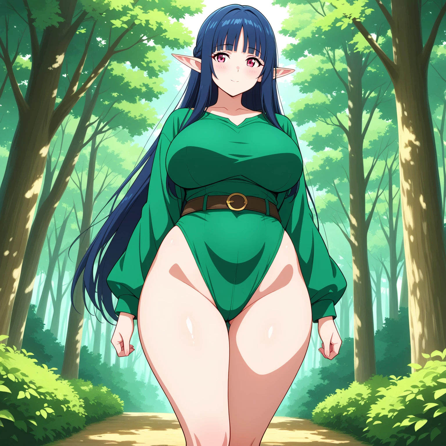 shadowheart, (green eyes), (((circlet))), perfect eyes, detailed face, blush, (shiny skin, anime), (braided ponytail, pointy ears), (short hair strands)