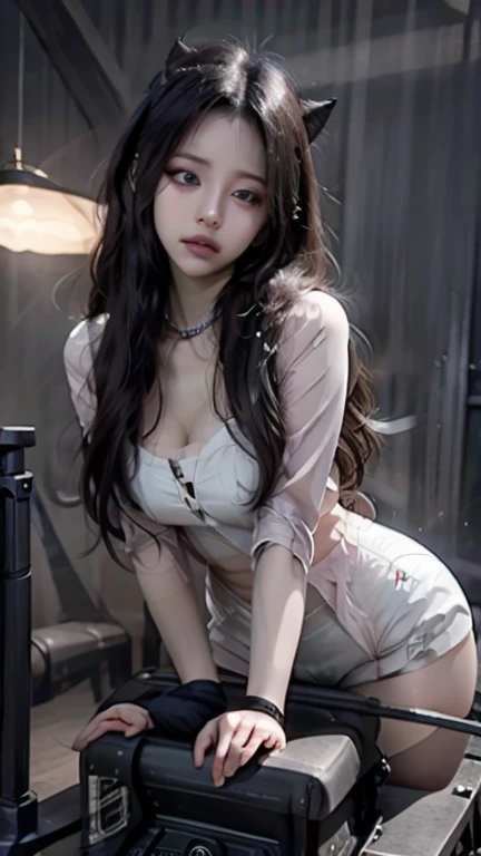 Cool Beauty Beauty Serious Theme, ulzzang-6500-v1.1, (Raw photo:1.2), (Photorealistic:1.4),Seen from below, Beautiful detailed girl, Beautiful breasts with neat lower body small breast proportions, Very detailed eyes and face, Beautiful detailed eyes, ridiculous, incredibly ridiculous, huge file size, super detailed, high resolution, very detailed, best quality, masterpiece, venue with a lewd atmosphere, ((Japan girl underground idol)), illustration, very detailed, cg, unification, 8k wallpaper, wonderful, fine details, (tiny little breasts, the most lewd expression sexually aroused with eyes closed), small breasts, beautiful lower body neat and beautiful proportions, masterpiece (16-year-old girl with a sensual look, no makeup), Top quality, highly detailed CG uniform 8k wallpaper, light on the face, ((no panties) (without bra)), (no panties), (disheveled uniform of a 15-year-old girl with a sensual look, on the circular stage of a strip theater in the dark))), (showing small breasts), (multi-ray spotlight), (Japan girls' high school uniform)), illustration, very detailed, cg, unification, 8k wallpaper, fantastic, Fine Detail, Masterpiece, Top Quality, Highly Detailed CG Uniform 8k Wallpaper, Light on Face, Movie Lighting, 15.Year Old Girl, (Without Panties)), (Bold Pose)))), (Camel Toe) ((On the circular stage of the strip theater in the dark), (Multi-ray spotlight), (Pantyhose), (Knee-bending leg sitting)) Sensual expression with fingers biting sweetly), (No makeup) (Japan girls' high school uniform) (Pink lighting on the left side of the screen, dark areas with shadows on the right, ((on a circular stage in a dark strip theater), (multi-ray spotlights)