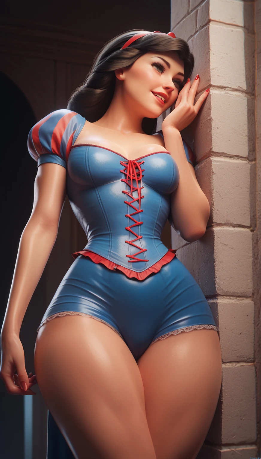 (((snow white)))8k,pawg((from blanca nieves))((vestida cuerpo cubierto))(((Amazing tits)))caliente, hermosa,((Hornie)),(((viste ropa ajustada )))((tiene tetas perfectas)))8k, hiperrealista todo como un motor irreal trazado de rayos render ((estilo humano hiperealista)),(((Empty dark background))). hiperrealista todo como un motor irreal trazado de rayos render estilo humano realista ,(((Empty dark background)))., Suavemente iluminado, Intimo exquisito detalle, foco nítido, intrincadamente detallado, rewarded photography, small-catchlight, bajo contraste, alta nitidez, facial-symmetry, profundidad de campo, cinematic background, Renderizado del motor irreal, Imagen central, dream-like, Suavemente iluminado, intimo, imagen de cuerpo completo ,cuerpo completo,((tetona)),((piernas torneadas)) perfect ass ecchi, hdri