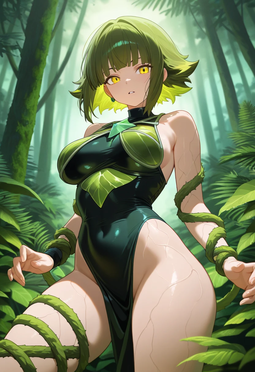 Overgrown smithing life, mutated, armor slime, female creature, SFW, Armor,