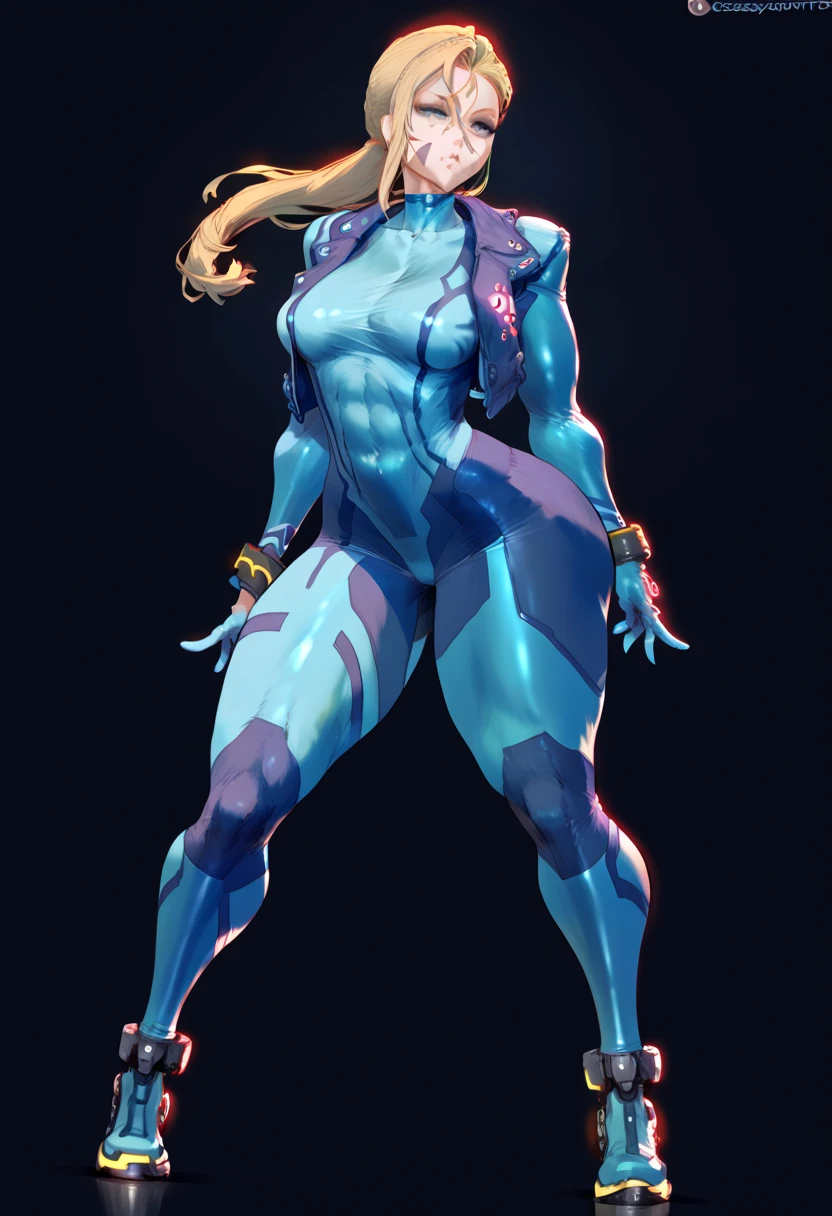 Full body image of an ogre woman, full body in image, wearing rugged fantasy-inspired outfit, long hair with ogre-like features (green skin, tusks, muscular build), female body, tall and powerful body, dynamic pose, detailed pose, simple background, expressive face showing fierceness, focus on face, line art, sketch