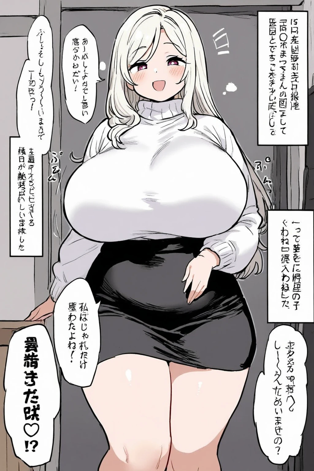 Beach、Beautiful naked woman gets fucked by multiple men、Women breastfeed men、The woman&#39;s swimsuit got torn., Exposing her breasts and crotch.、comics