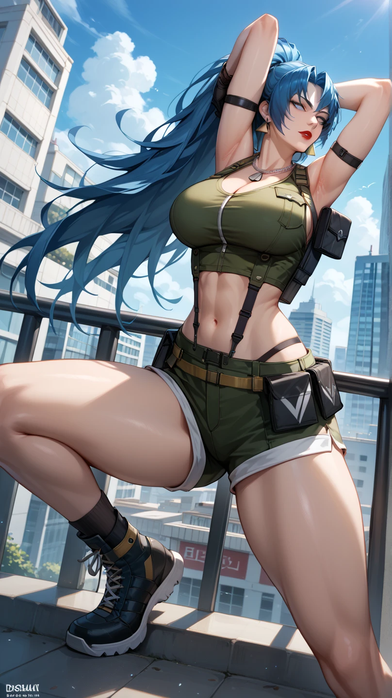 Sexy IS-2 tank girl with beautiful curves and anime in bikini
