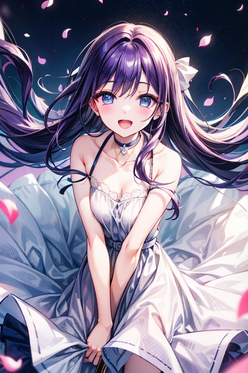 {{best quality}}, {{masterpiece}}, {{ultra-detailed}}, {illustration}, {detailed light}, {an extremely delicate and beautiful}, a girl, cute face, upper body, two legs, long dress, {beautiful detailed eyes}, stars in the eyes, messy floating hair, colored inner hair, Starry sky adorns hair, {lots_of_big_colorful_Bubble}, [pearl], [Galaxy], depth of field