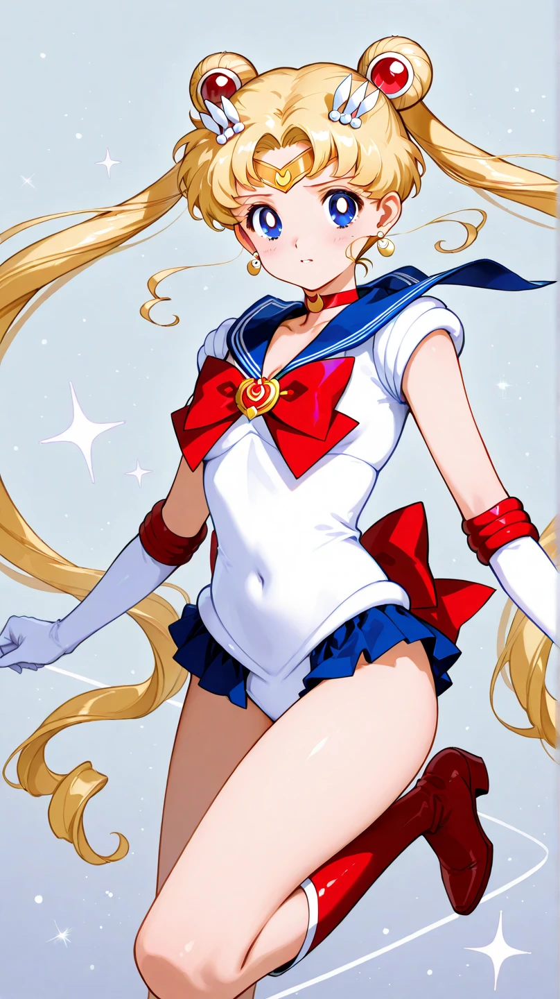 Obra maestra, Mejor calidad, absurdos, perfect anatomy, 1 chica, solo, Luna, 1990s \(Estilo\), rubia marinero luna, (little mom) de pie, sonrisa, tiro de vaquero, Uniforme Marinero Senshi, cuello marinero, Falda azul, Guantes de codo, en pose de espaldas, shows off his booty, Backward, sin tanga, big booty, ultra mini falda, (detallado:1.3), ultra high resolution, ultra detallado, Highly detallado face and skin texture, detallado eyes, double eyelids, dynamic light, (cara muy detallada) en pose de espaldas, shows off his booty, Backward, (ambas manos en su trasero), levantando su faldita. Booty without thong