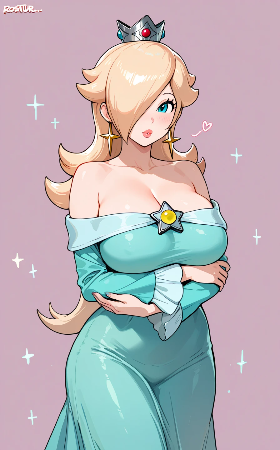 ((masterpiece)), ((best quality)), (detailed), perfect, solo, bowsette, gorgeous woman, luscious lips, long hair, huge breast, deep cleavage, huge breasts, sexy, blue eyes,
