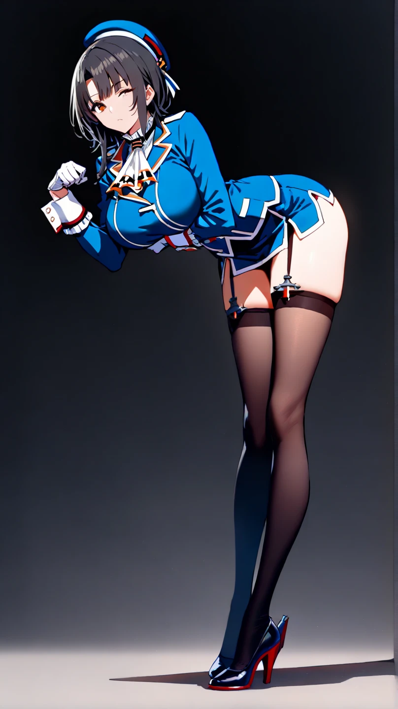 1girls,(charming body)，view from top,(huge )、huge ，Sexy transparent lingerie，、perfect手, perfect手指, perfect, perfect fit, perfect身材, face perfect, perfect图像Realism, background for this, detailed clothing, Maikuro bikini、The shirt is unbuttoned、of librarians、Surreal、Realism、Unreal Engine、8K maximum resolution, (​Masterpiece), Very detailed, Professional bending，bent over