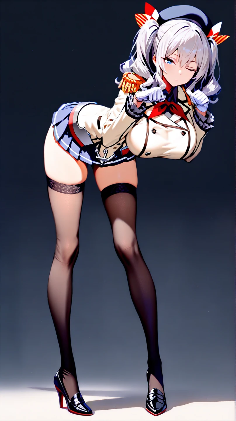 Shinoa Hiiragi, purple hair, braided hair, purple bow, purple ribbon, black shirt, white gloves, black thighhighs, boots, sorriso sexy, bundao, apalpando as nadegas, sorriso sexy, (alta qualidade, 8k, obra prima, qualidade ultra, extremamente detalhado, bem colorido, no blurries, foco absoluto, impeccable quality) 1girl, highleg panties, hooded jacket, open jacket, hands, bikini, best quality, highly detailed