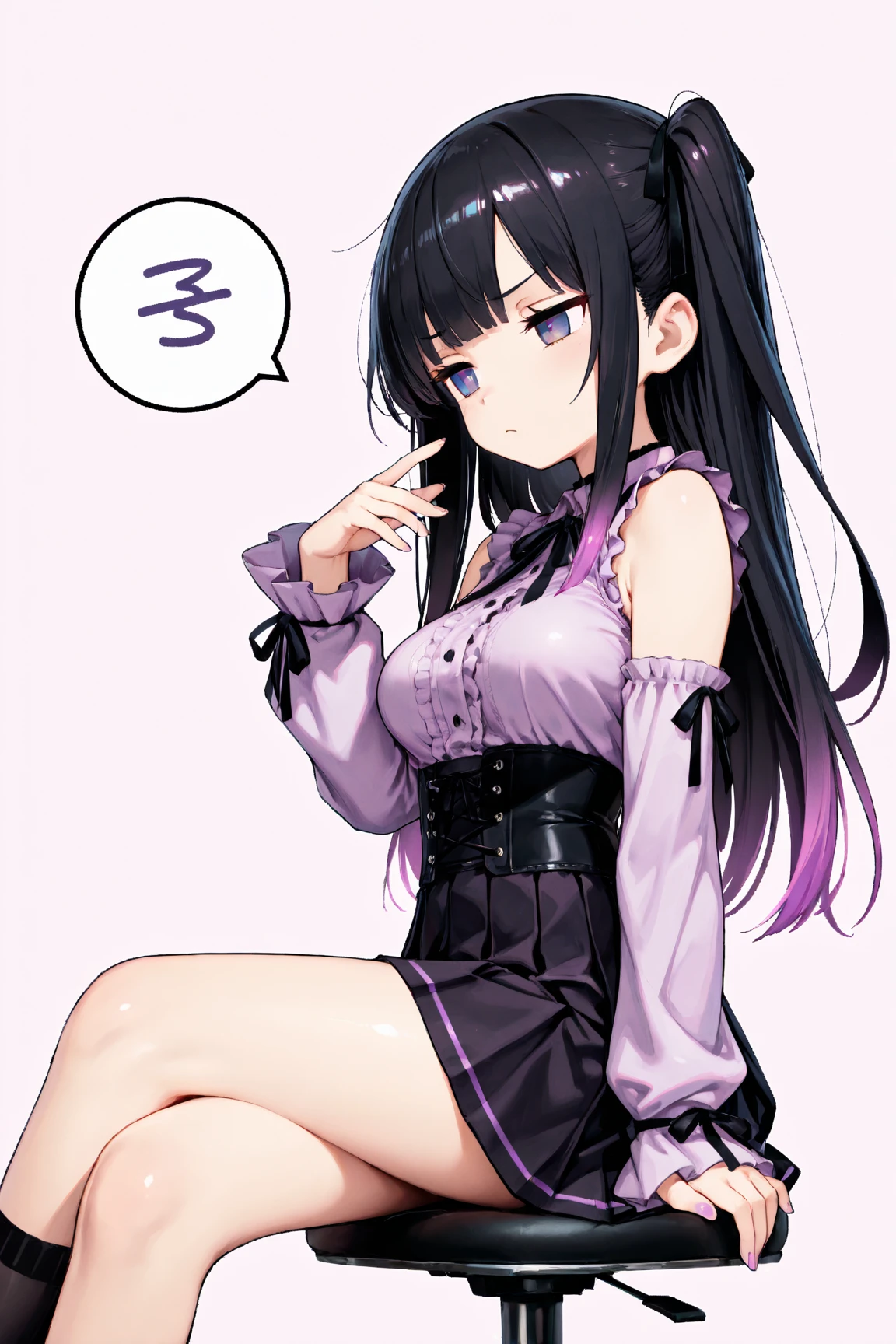 hiroikikuri, kikuri hiroi, black bow, blunt bangs, braid, closed eyes, fang, hair bow, hair over shoulder, long hair, purple hair, sidelocks, single braid,
BREAK black jacket, brown footwear, collarbone, dress, green dress, jacket, long sleeves, open clothes, open jacket, raglan sleeves, sandals, white sleeves,
BREAK looking at viewer,
BREAK outdoors, city,
BREAK (masterpiece:1.2), best quality, high resolution, unity 8k wallpaper, (illustration:0.8), (beautiful detailed eyes:1.6), extremely detailed face, perfect lighting, extremely detailed CG, (perfect hands, perfect anatomy),(white panties:1.5), (skrit lift:1.5), standing, small breasts, (short, tiny, little:1.5), blush, embarrassed,from below, cowboy shot, dutch angle