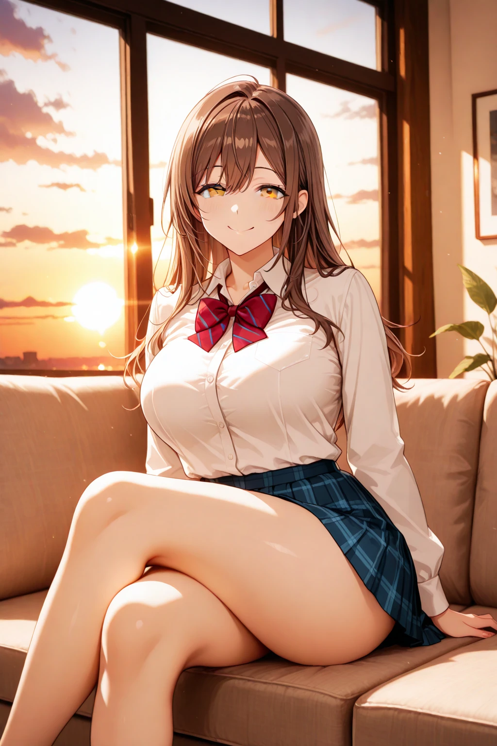 ((Vulgarity:1.37,NSFW:1.46)),masterpiece ,Highest quality , High resolution , (One Girl Solo:1.38) , (Asuna , Brown Hair , Braiding , Brown eyes , Long Hair) , (Cleavage:1.2) , (Mid-chest:1.28) , ( Wearing a mini skirt , uniform , Bow) , (Cleavage:1.15) , (Large Breasts:1.1) , (Face view , Front view , from the front , View ) , (indoor , In the classroom , Windows , table) , (Put your arms behind your back , Put your hands behind your back) , (Standing in the sea , Thighs ) , ( smile , Open your mouth , Blush all over face , shy ),Show off your underwear,Lift up your skirt,Sit on a desk and spread your legs,Shift the crotch,((Anal Sex)),Anal sexual assault