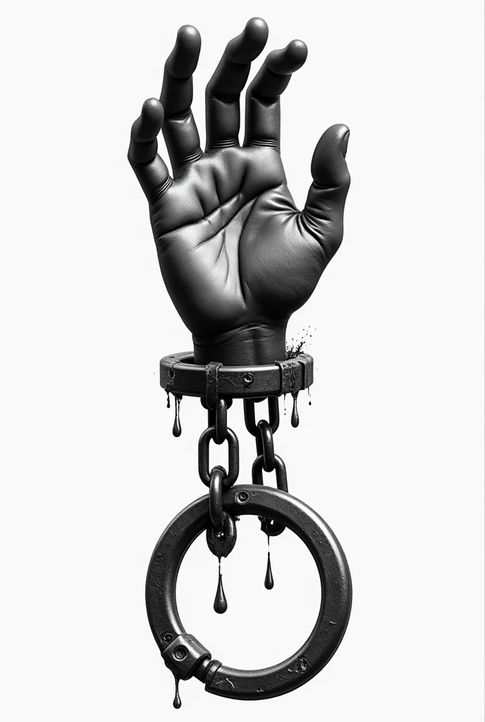 tattoo of chains wrapped around the forearm