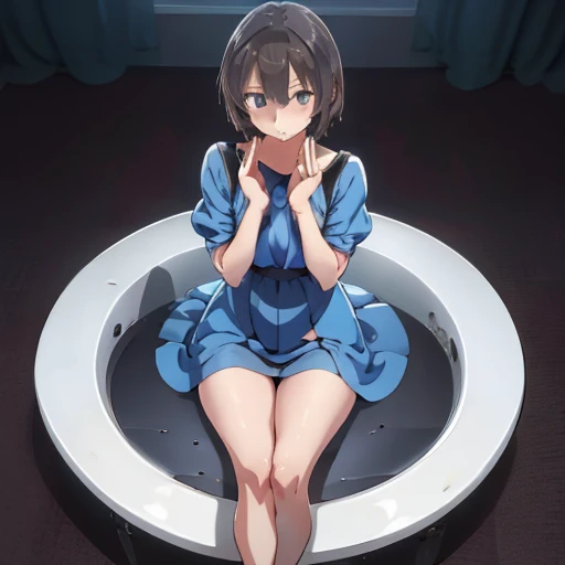 NSFW,1girl ,UHD, retina, ccurate, anatomically correct, super detail, high details, high quality, best quality, HD, 4K, 2d cel anime, {{{katou megumi}}}, {{saenai heroine no sodatekata}},{{{mkm1, short hair}}},( medium breasts ,naked ,topless ,pussy ),nipple ,go commando, braless ,transformation,{{She straightened her body and legs, and entered the box , A beautiful large box}},{{A large quantity of dildos , Close your legs , Lower your legs , She is sleeping ,Peaceful sleeping face ,closed eyes }},lying back on box ,Close one's legs