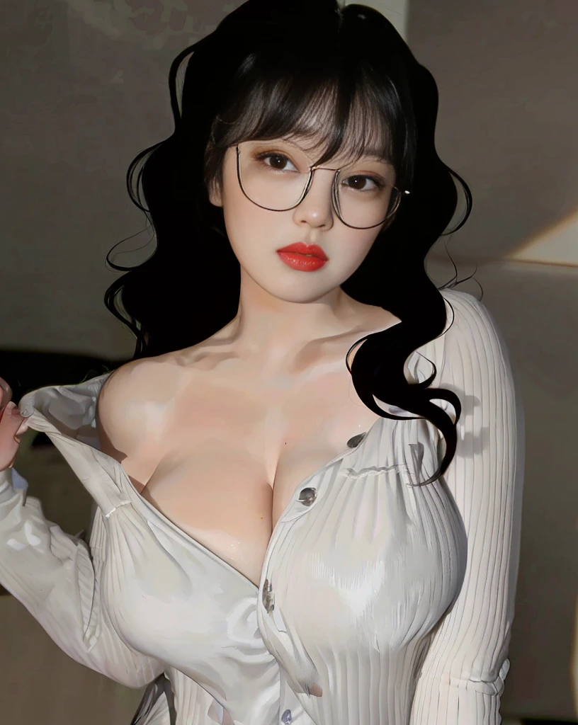 ((midnight, Need, 8K, tmasterpiece:1.3)), A whole body, Long legs, Focalors:1.2, Plump body,perfect figure beautiful woman:1.4,((Dark brown hair, huge tit:1.2 )), (low chest, deep v big breasts,blackstockings,jean jacket,Denim tops), ((Nightclub,Karaoke)), crowd of,Highly detailed facial and skin texture, A detailed eye, 二重まぶた,wears glasses,crisp breasts,Smile with,Bigger breasts, Wavy hair,crisp breasts,Get wet,Sweat profusely,Red lips,Wear earrings,wearing a choker,Wear a bracelet,orgy,Rejoice,Hot dance,Perfect chest shape,Singing,vibrancy,Heaty,wildness,huge tit,Noble,orgy