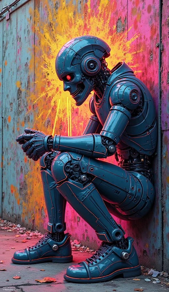 (working:1.4), (Stills from films, Tilt angle, bokeh, perfect composition, 1 1.8, 44 mm:1.1), (abeoned, A completely destroyed, slimmer, schwarzer Cyborg, Bitwise, Metal scrap, in an abeoned home, toys e broken stuffed animals, Rotted soil, collapsing wall:1.4), (Doll is blurry:1.2), (Electrical energy released by the body:1.0), (toe), (natural aura, light blue aura, black aura:1.2), (sun set), (Stil (in a bad mood:1.0) e (James Gillard:1.6) e (bastien grivet:1.7)),
Hyperrauch, sunny background, blue background, Intime Themen, Afterglow
(bad_Picture:1.0)