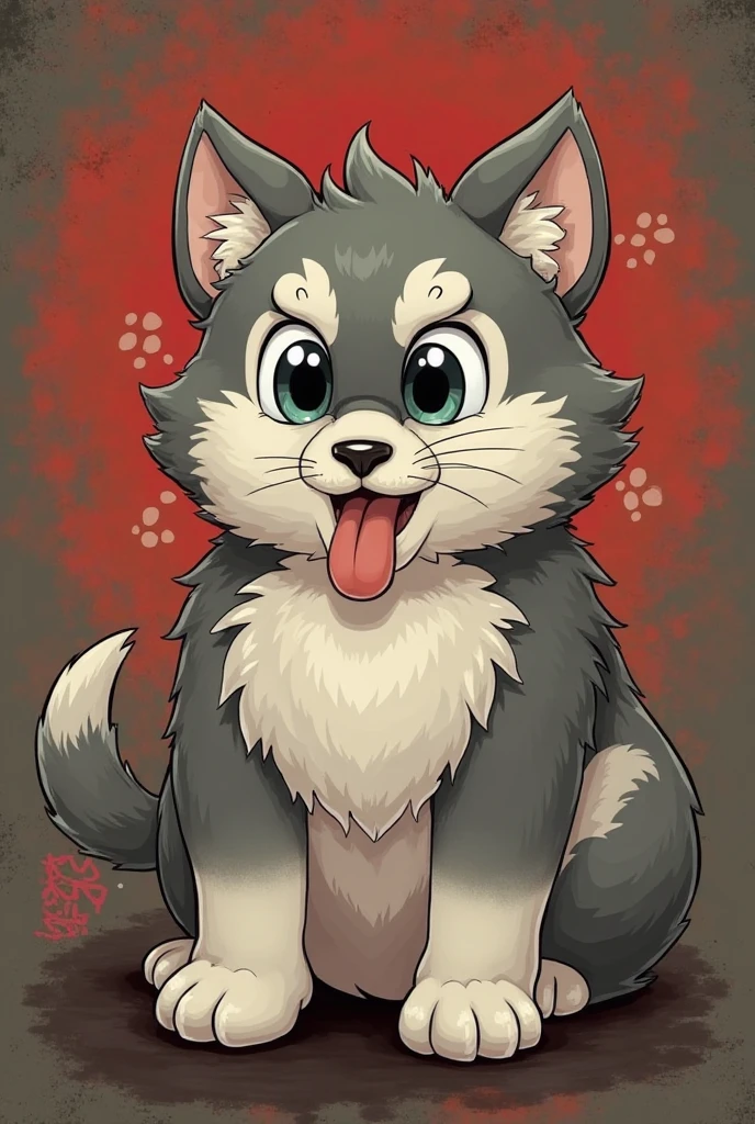 Animal genitalia, knot, anus, canid, canine canis, mammal, feral, seductive, smile, solo, cum, Toony, chibi 