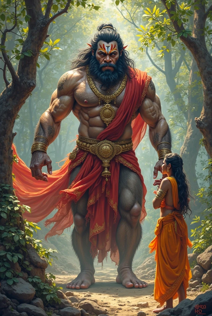 Big Hanuman in front of Ravan
