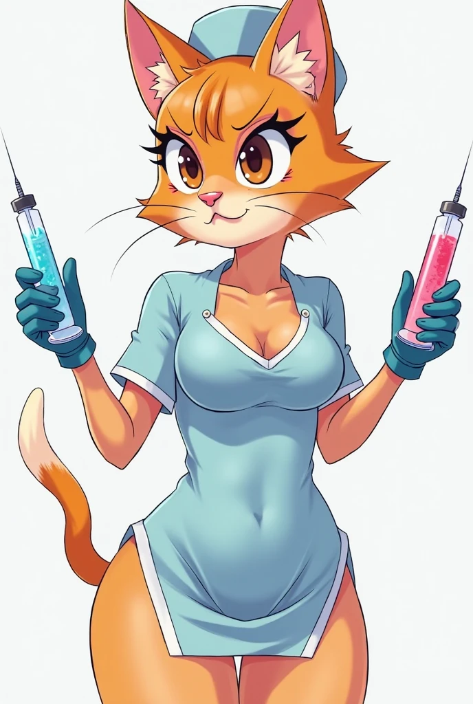 <lora:monique pussycat (Vpred):0.8>,monique pussycat,full body,1girl,pink eyes,cat,curvy,sexy,lab coat,anime style photo,manga style,digital art,glow effects,hand drawn,render,8k,octane render,cinema 4d,blender,dark,atmospheric 4k ultra detailed,cinematic sensual,sharp focus,humorous illustration,hyperrealistic,big depth of field,masterpiece,colors,3d octane render,4k,concept art,trending on artstation,vivid colors,modelshoot style,(extremely detailed cg unity 8k wallpaper:1.1),professional majestic oil painting by ed blinkey,atey ghailan,studio ghibli,by jeremy mann,greg manchess,antonio moro,trending on artstation,trending on cgsociety,intricate,high detail,sharp focus,dramatic,photorealistic painting art by midjourney and greg rutkowski,