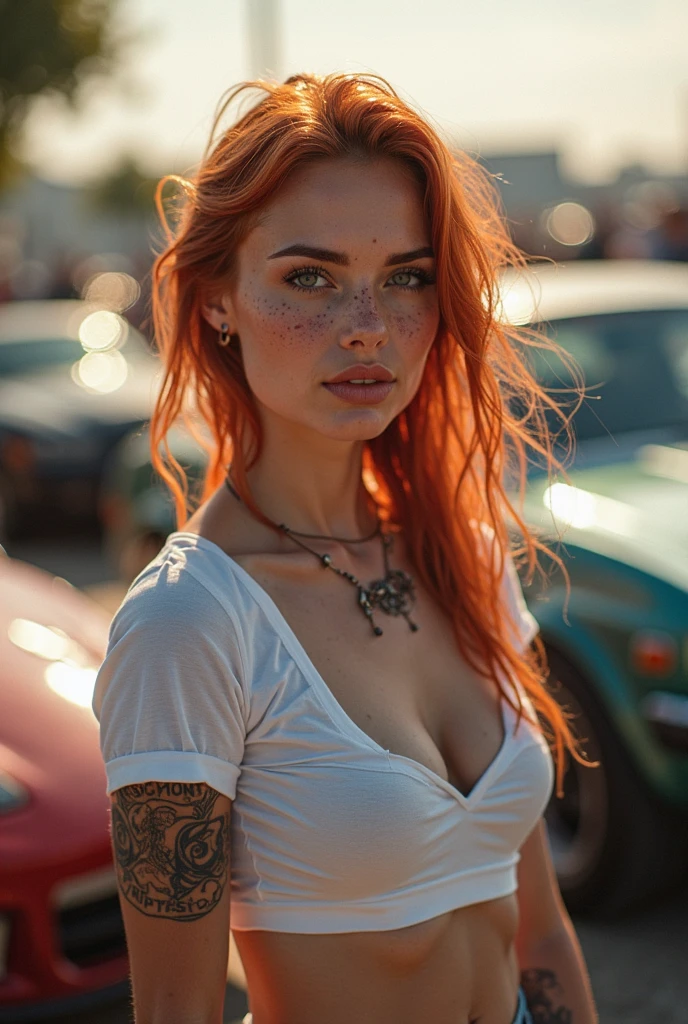 (((ultra realistic))) Photo, Masterpiece, Superior quality, (pale skin), (ultra detailed face and eyes.:1.2), 1 girl, adult, ((in a push up tube)), ((very heavy eye makeup, pink mascara)), ((labios falses detallados)), ((pink wavy fur)), ((stylish hairstyle)) , (({Huge|gigantic|Big|Huge|Mega|false} old)), (thin waist, Skinny body), ((escote extremadamente Big)), focus on large old, Photoshoot, (suave) Turning on, (The game of lights and shadows), depth of field, bokeh, (Special attention to leather details.: 1.2), (Special attention to the collarbone and ribs.: 1.2), (special attention to huge old: 1.3), (special attention to tight clothing: 1.1), detailed leather texture, skin pores, Oily skin. (Erotic frame atmosphere.. Color range: violet, rosa, Tons), DR, ((film grain)), ((good heavens)), (Glare), ((whole body, vista frontal superior)) , ultra detialed,