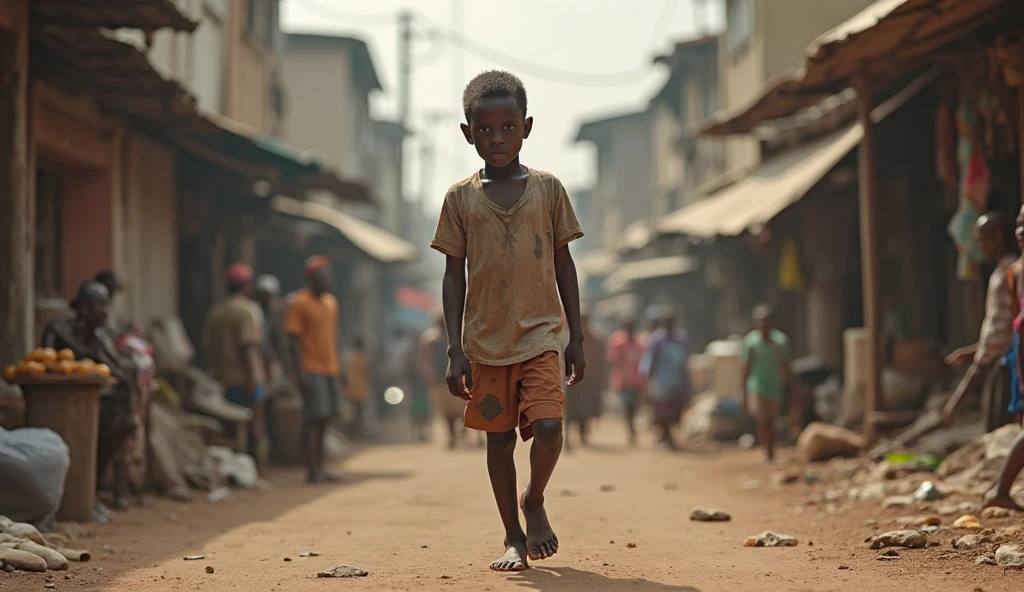Black kid from the outskirts, deep in the favela