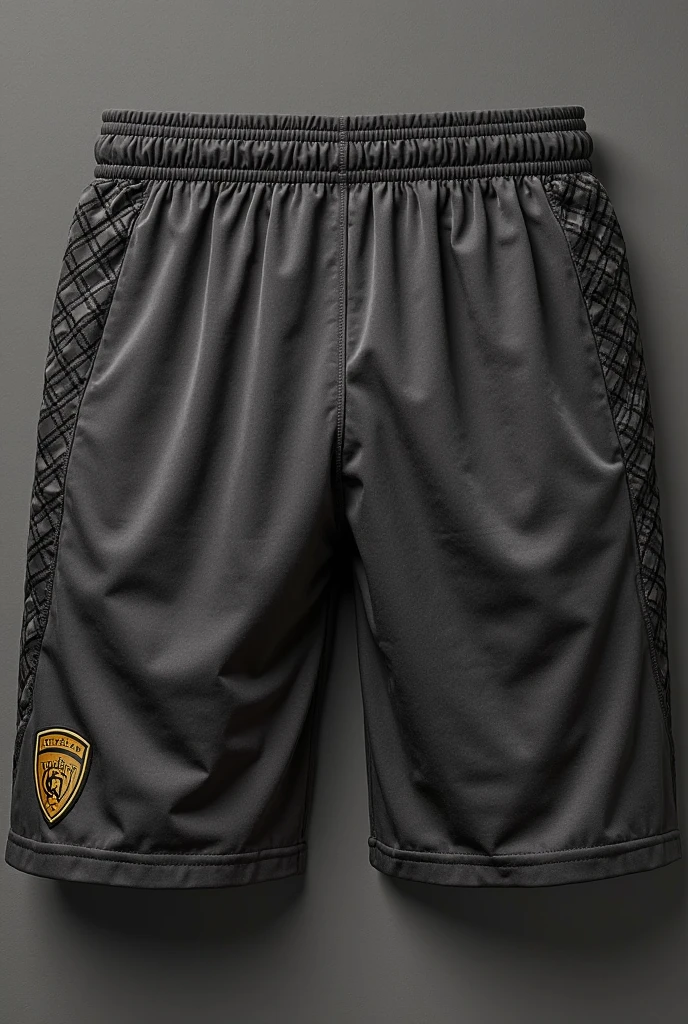 Create 5 black men's soccer shorts but I need 5 models of shorts