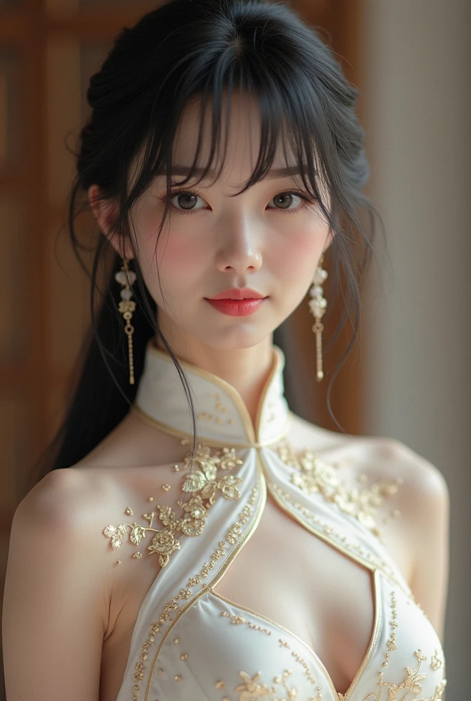 ((masterpiece, best quality)), (((masterpiece, best_quality, highest quality))), (perfect detail, perfect skin:1.2),(highres), original,extremely detailed 8K wallpaper,(an extremely delicate and beautiful),incredibly_absurdres, intricate detail, distinct_image,extremely intricate,(detailed skin:1.3) , best quality:1.2, High definition, intricate details, finely detailed, beautiful detailed, high detailed skin, ((glossy skin)), shiny skin, (white skin:1.3), (pale skin:1.3),(natural light, ray tracing, volumetric light), (top quality), (golden-ratio face, perfect proportioned face, perfectly beautiful:1.3), (reflected diffuse light to face:1.3), (peer proportional face), (peer proportional body, proportional awesome body:1.3),
1girl,chinese clothes, chinese clothes,