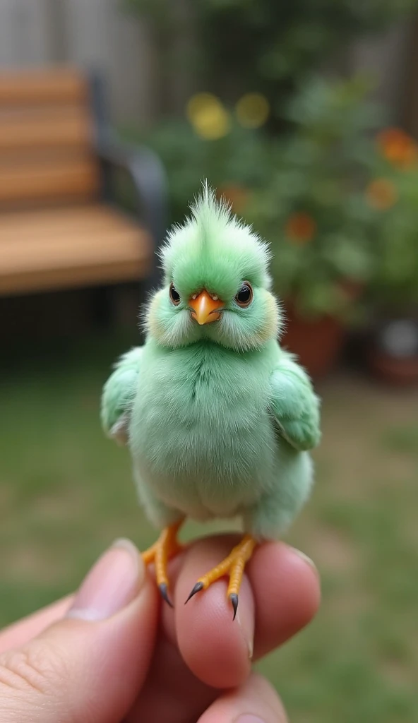 little, bald, bird